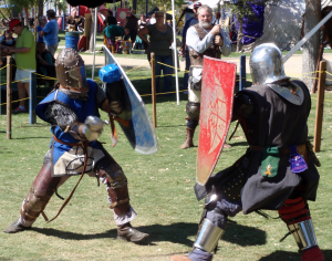 Demonstrations in Medieval fighting techniques will be on display.