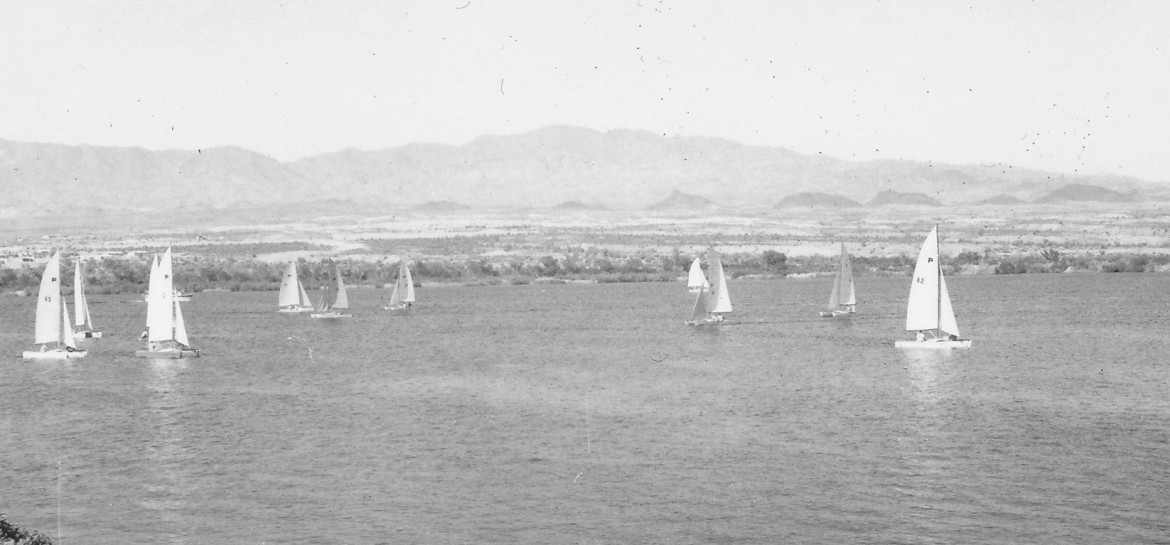 Sailboats were prominent in the 1960s, and McCulloch sponsored the Annual Lake Havasu City Regatta that still survives to this day. Back in May 1965, shortly after the town was established, 16 Pacific Catamarans entered in the race. Lake Havasu held the largest Hobiecat regatta in the history of Hobiecat racing back in 1975. Known back then as the London Bridge Regatta, the event, hosted by the Lake Havasu Yacht Club, holds the all-time record of 408 competitors. Today the event is the Hobie McCulloch Cup, open to all multi-hulled catamaran sailors.